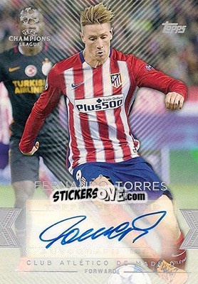 Sticker Fernando Torres - UEFA Champions League Showcase 2015-2016 n. CLA-FT - Topps