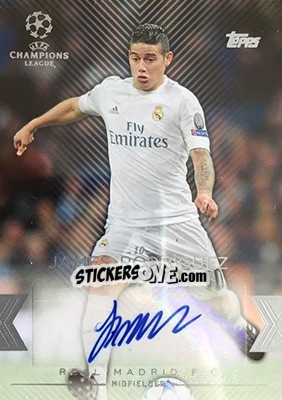 Sticker James Rodríguez - UEFA Champions League Showcase 2015-2016 n. CLA-JR - Topps