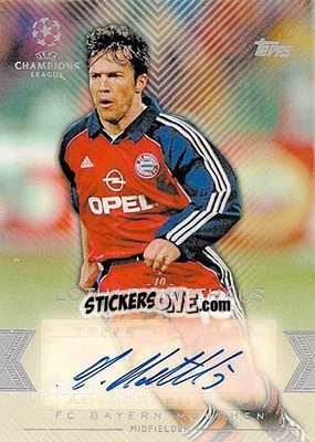 Cromo Lothar Matthäus - UEFA Champions League Showcase 2015-2016 - Topps