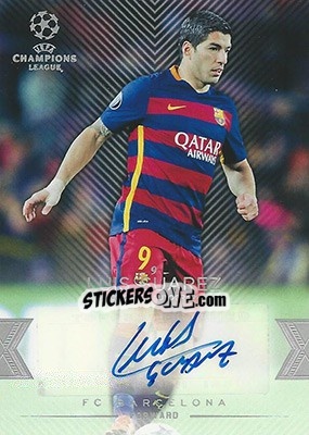 Sticker Luis Suarez - UEFA Champions League Showcase 2015-2016 n. CLA-LS - Topps