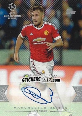 Sticker Luke Shaw - UEFA Champions League Showcase 2015-2016 - Topps