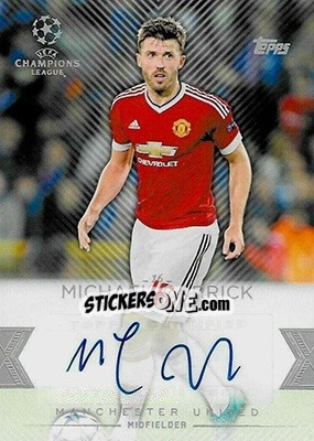 Sticker Michael Carrick - UEFA Champions League Showcase 2015-2016 n. CLA-MC - Topps