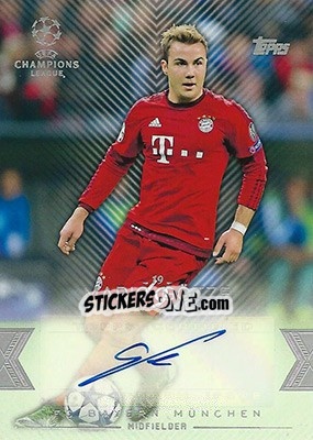 Sticker Mario Götze - UEFA Champions League Showcase 2015-2016 n. CLA-MG - Topps