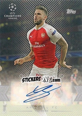 Sticker Olivier Giroud - UEFA Champions League Showcase 2015-2016 n. CLA-OG - Topps