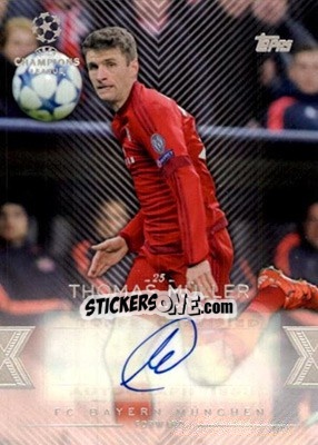 Sticker Thomas Müller - UEFA Champions League Showcase 2015-2016 n. CLA-TM - Topps