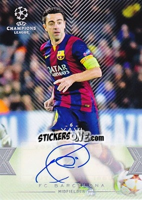 Sticker Xavi Hernández - UEFA Champions League Showcase 2015-2016 - Topps