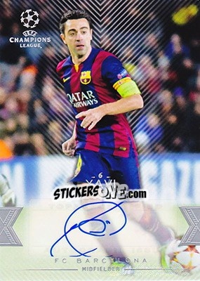 Sticker Xavi Hernández - UEFA Champions League Showcase 2015-2016 n. CLA-X - Topps