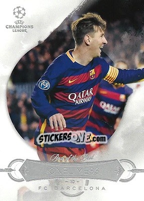 Sticker Lionel Messi - UEFA Champions League Showcase 2015-2016 - Topps