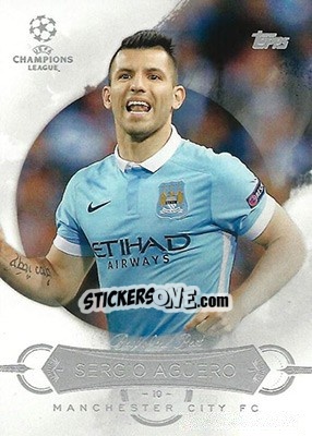 Sticker Sergio Agüero - UEFA Champions League Showcase 2015-2016 - Topps