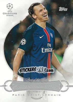Sticker Zlatan Ibrahimovic - UEFA Champions League Showcase 2015-2016 n. BB-ZI - Topps
