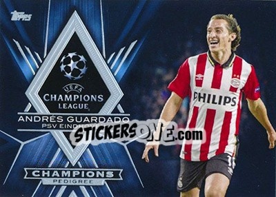 Sticker Andrés Guardado - UEFA Champions League Showcase 2015-2016 - Topps