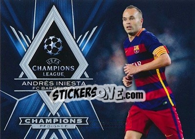 Sticker Andrés Iniesta - UEFA Champions League Showcase 2015-2016 n. CP-AI - Topps