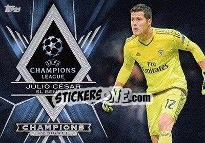 Sticker Júlio César - UEFA Champions League Showcase 2015-2016 - Topps