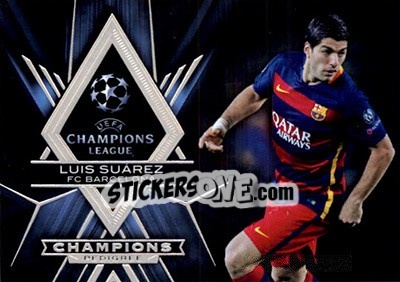 Sticker Luis Suárez - UEFA Champions League Showcase 2015-2016 n. CP-LS - Topps