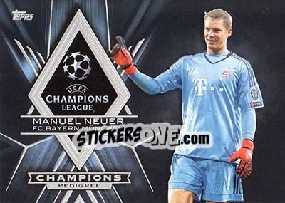 Sticker Manuel Neuer - UEFA Champions League Showcase 2015-2016 n. CP-MN - Topps