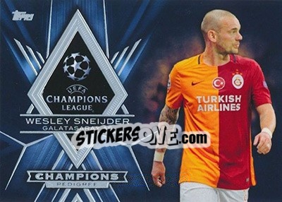 Sticker Wesley Sneijder - UEFA Champions League Showcase 2015-2016 - Topps