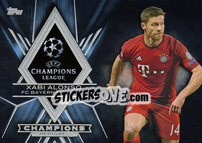 Sticker Xabi Alonso - UEFA Champions League Showcase 2015-2016 n. CP-XA - Topps