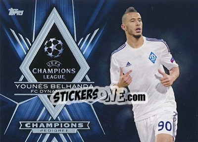 Sticker Younés Belhanda - UEFA Champions League Showcase 2015-2016 - Topps