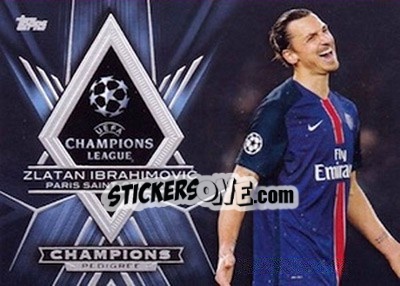 Sticker Zlatan Ibrahimovic - UEFA Champions League Showcase 2015-2016 n. CP-ZI - Topps