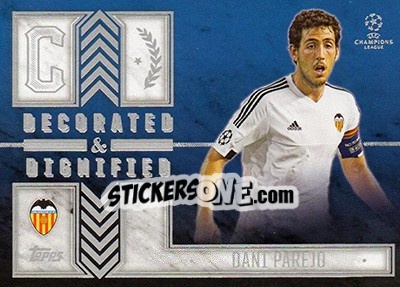Sticker Dani Parejo - UEFA Champions League Showcase 2015-2016 - Topps