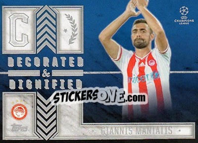 Sticker Giannis Maniatis - UEFA Champions League Showcase 2015-2016 n. DD-GM - Topps