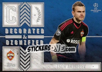 Sticker Igor Akinfeev - UEFA Champions League Showcase 2015-2016 n. DD-IA - Topps