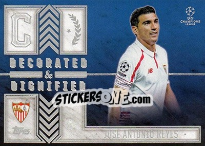 Sticker José Antonio Reyes - UEFA Champions League Showcase 2015-2016 n. DD-JR - Topps
