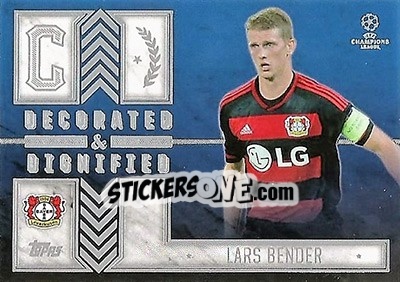 Sticker Lars Bender - UEFA Champions League Showcase 2015-2016 n. DD-LB - Topps