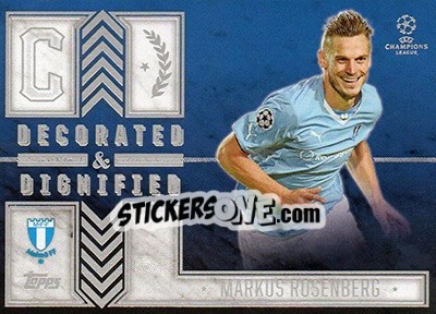 Sticker Markus Rosenberg - UEFA Champions League Showcase 2015-2016 n. DD-MR - Topps