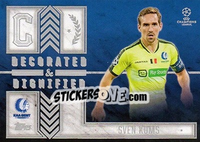 Sticker Sven Kums - UEFA Champions League Showcase 2015-2016 n. DD-SK - Topps