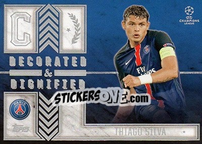 Sticker Thiago Silva - UEFA Champions League Showcase 2015-2016 n. DD-TS - Topps