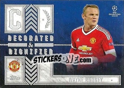 Sticker Wayne Rooney - UEFA Champions League Showcase 2015-2016 n. DD-WR - Topps