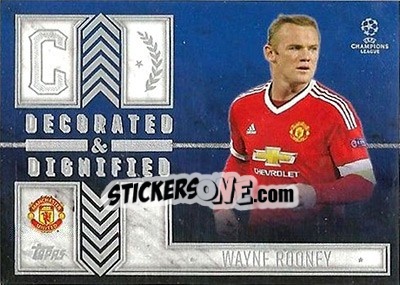 Figurina Wayne Rooney - UEFA Champions League Showcase 2015-2016 - Topps