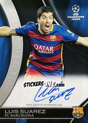 Cromo Luis Suarez - UEFA Champions League Showcase 2015-2016 - Topps