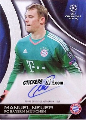 Sticker Manuel Neuer - UEFA Champions League Showcase 2015-2016 n. PCA-MN - Topps