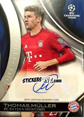 Sticker Thomas Müller - UEFA Champions League Showcase 2015-2016 n. PCA-TM - Topps