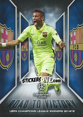 Sticker Neymar Jr. - UEFA Champions League Showcase 2015-2016 - Topps