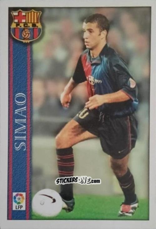 Sticker Simao - Las Fichas De La Liga 2000-2001 n. 39 - Mundicromo