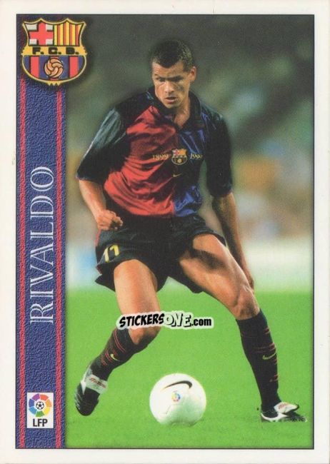 Cromo Rivaldo - Las Fichas De La Liga 2000-2001 n. 40 - Mundicromo