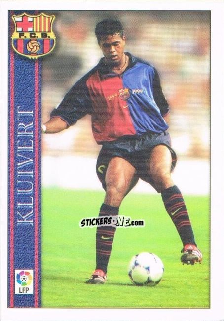 Cromo Kluivert - Las Fichas De La Liga 2000-2001 n. 42 - Mundicromo