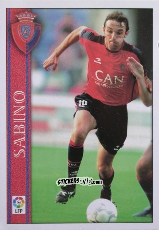 Figurina Sabino - Las Fichas De La Liga 2000-2001 n. 398 - Mundicromo