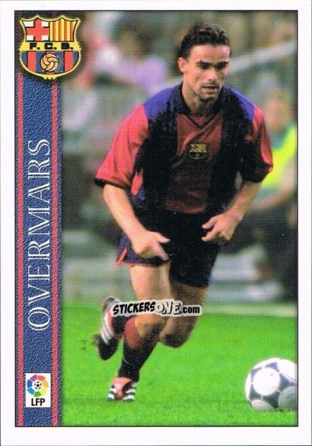 Sticker Overmars - Las Fichas De La Liga 2000-2001 n. 485 - Mundicromo
