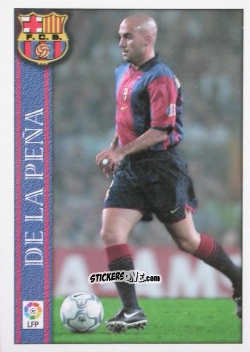 Cromo De la Peña - Las Fichas De La Liga 2000-2001 n. 521 - Mundicromo