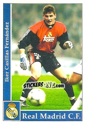 Sticker Casillas - Las Fichas De La Liga 2001-2002 n. 3 - Mundicromo