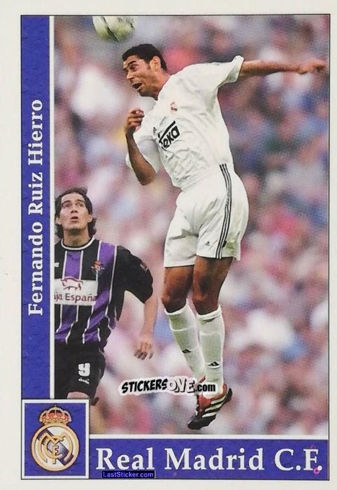 Sticker Hierro - Las Fichas De La Liga 2001-2002 n. 7 - Mundicromo