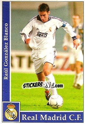Sticker Raul González - Las Fichas De La Liga 2001-2002 n. 16 - Mundicromo