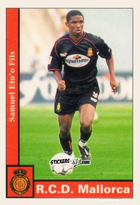 Sticker Eto'o - Las Fichas De La Liga 2001-2002 n. 59 - Mundicromo