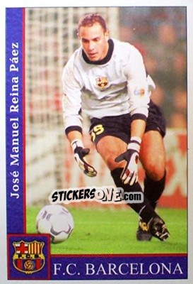 Sticker Pepe Reina - Las Fichas De La Liga 2001-2002 n. 67 - Mundicromo