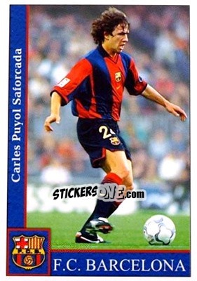 Sticker Puyol - Las Fichas De La Liga 2001-2002 n. 70 - Mundicromo