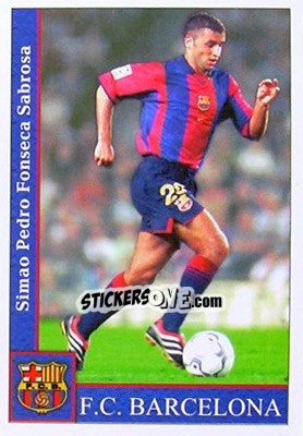 Sticker Simao - Las Fichas De La Liga 2001-2002 n. 81a - Mundicromo